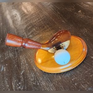 Pen Holder Plaque Made With Real lefty vintage golf club